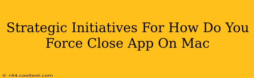 Strategic Initiatives For How Do You Force Close App On Mac