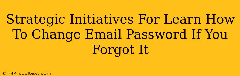 Strategic Initiatives For Learn How To Change Email Password If You Forgot It