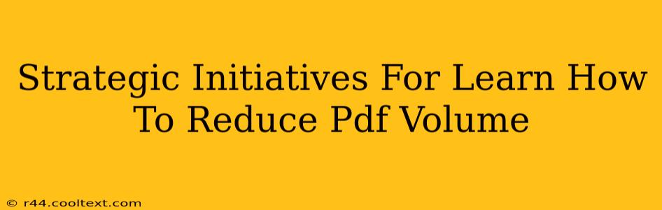 Strategic Initiatives For Learn How To Reduce Pdf Volume