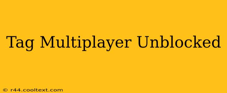 Tag Multiplayer Unblocked