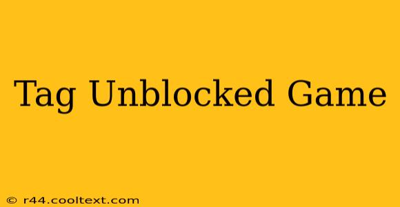 Tag Unblocked Game