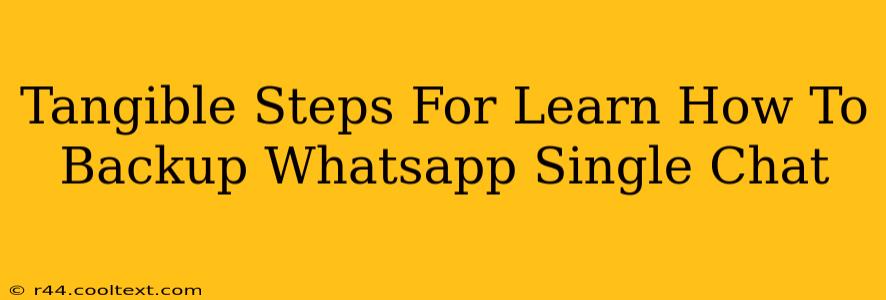 Tangible Steps For Learn How To Backup Whatsapp Single Chat