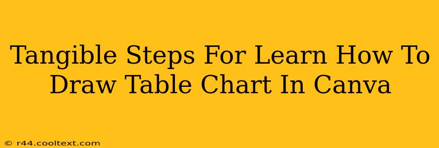 Tangible Steps For Learn How To Draw Table Chart In Canva