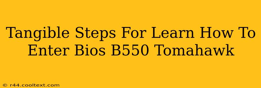 Tangible Steps For Learn How To Enter Bios B550 Tomahawk