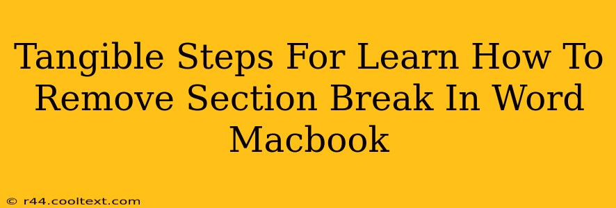 Tangible Steps For Learn How To Remove Section Break In Word Macbook