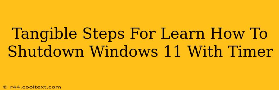 Tangible Steps For Learn How To Shutdown Windows 11 With Timer