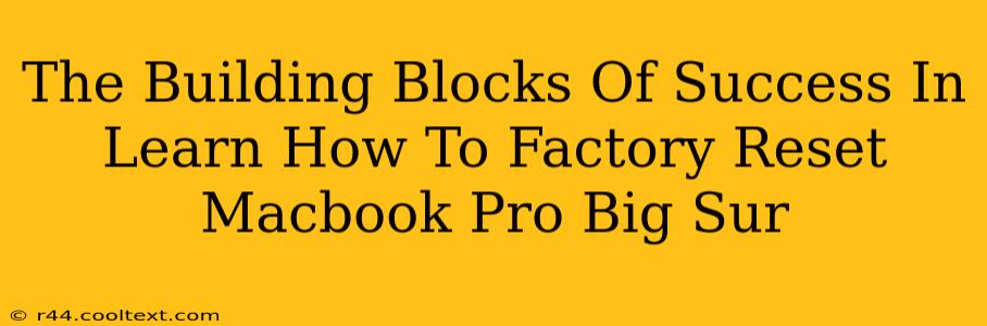 The Building Blocks Of Success In Learn How To Factory Reset Macbook Pro Big Sur