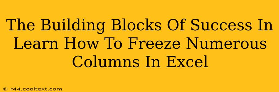 The Building Blocks Of Success In Learn How To Freeze Numerous Columns In Excel