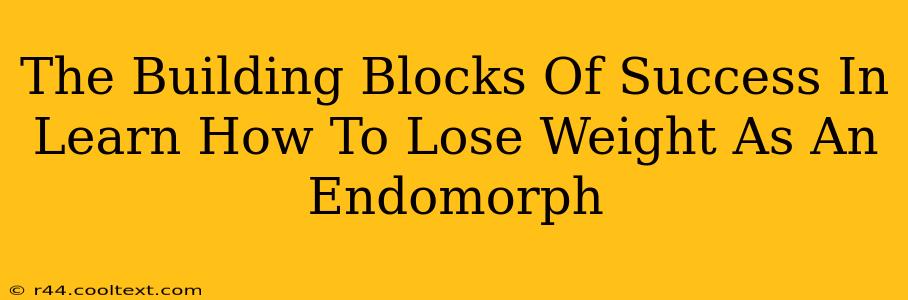 The Building Blocks Of Success In Learn How To Lose Weight As An Endomorph