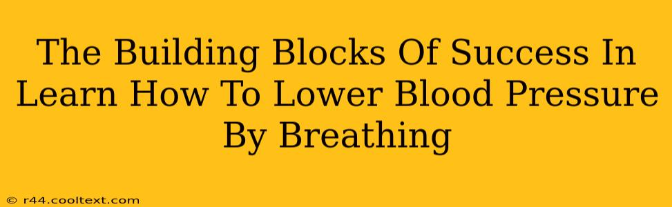 The Building Blocks Of Success In Learn How To Lower Blood Pressure By Breathing