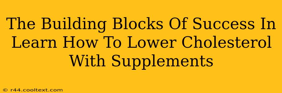 The Building Blocks Of Success In Learn How To Lower Cholesterol With Supplements