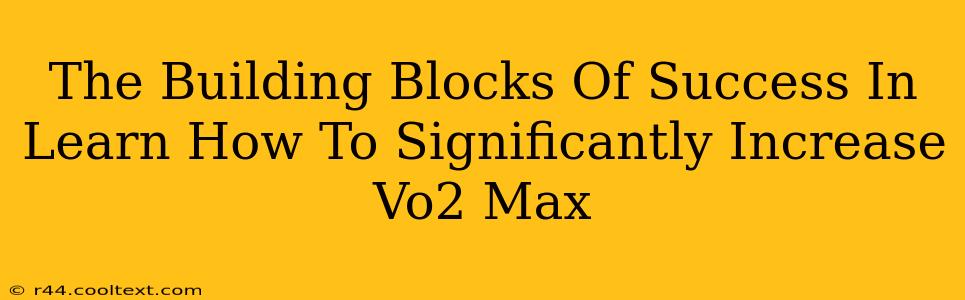 The Building Blocks Of Success In Learn How To Significantly Increase Vo2 Max