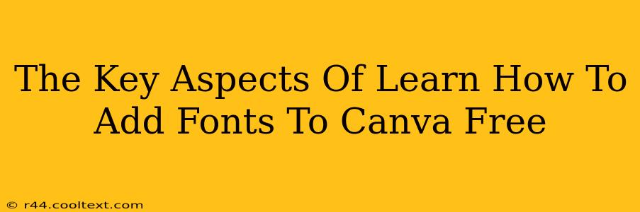 The Key Aspects Of Learn How To Add Fonts To Canva Free