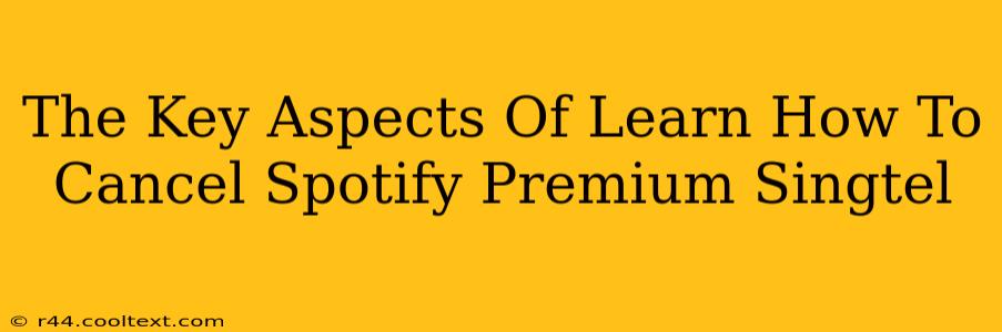 The Key Aspects Of Learn How To Cancel Spotify Premium Singtel