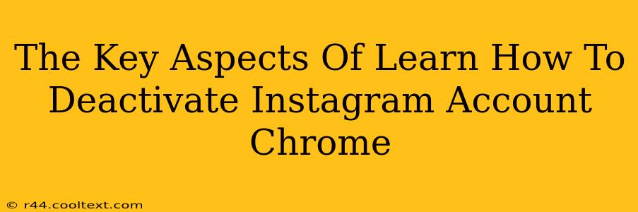 The Key Aspects Of Learn How To Deactivate Instagram Account Chrome