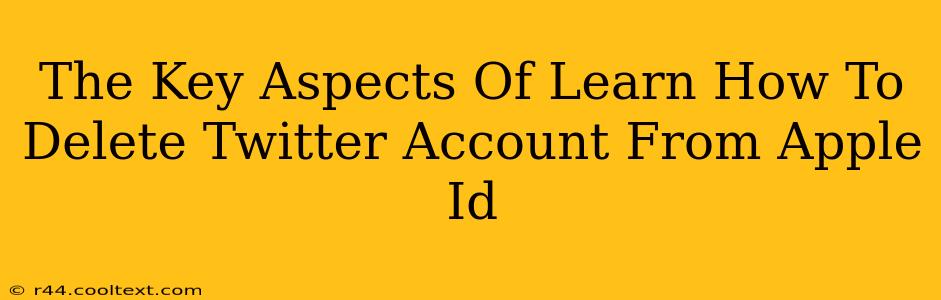 The Key Aspects Of Learn How To Delete Twitter Account From Apple Id