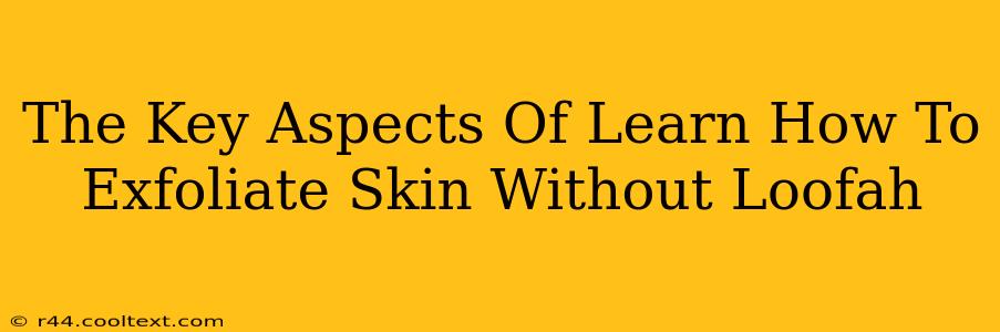 The Key Aspects Of Learn How To Exfoliate Skin Without Loofah