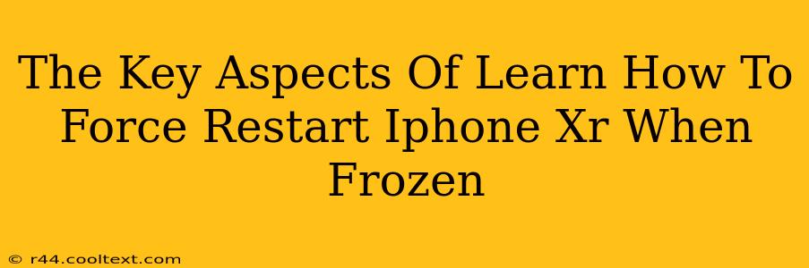 The Key Aspects Of Learn How To Force Restart Iphone Xr When Frozen