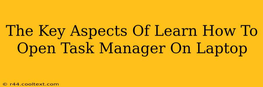 The Key Aspects Of Learn How To Open Task Manager On Laptop