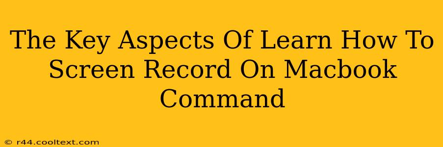 The Key Aspects Of Learn How To Screen Record On Macbook Command