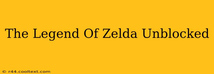 The Legend Of Zelda Unblocked