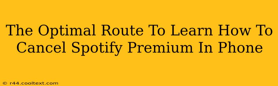 The Optimal Route To Learn How To Cancel Spotify Premium In Phone