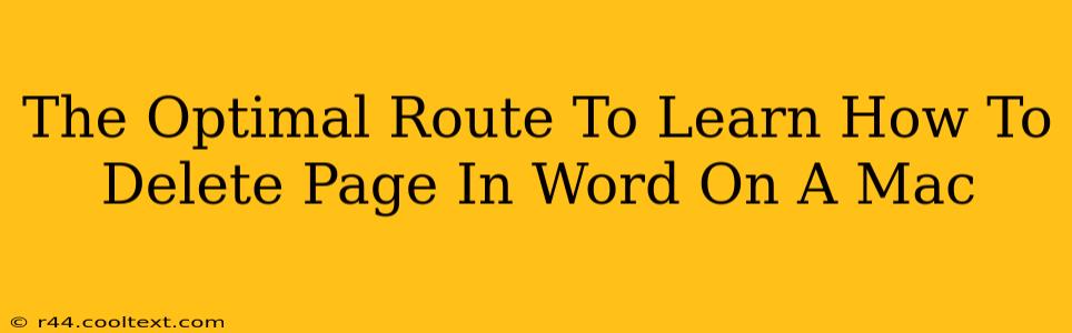 The Optimal Route To Learn How To Delete Page In Word On A Mac