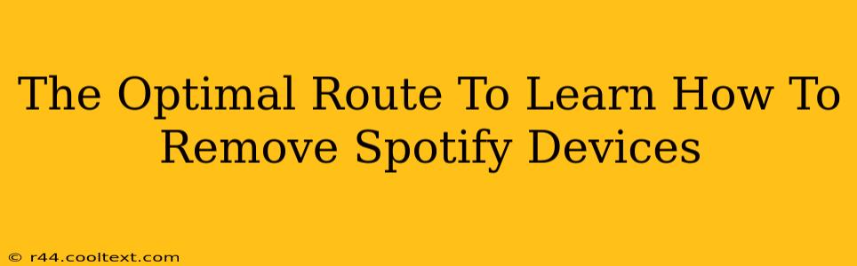 The Optimal Route To Learn How To Remove Spotify Devices