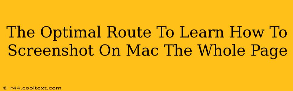 The Optimal Route To Learn How To Screenshot On Mac The Whole Page