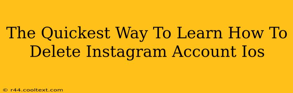 The Quickest Way To Learn How To Delete Instagram Account Ios