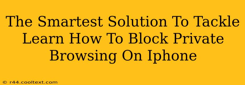 The Smartest Solution To Tackle Learn How To Block Private Browsing On Iphone