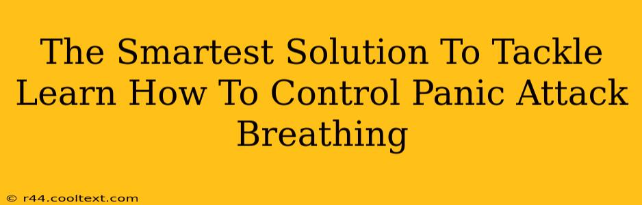 The Smartest Solution To Tackle Learn How To Control Panic Attack Breathing