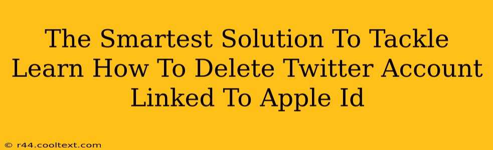 The Smartest Solution To Tackle Learn How To Delete Twitter Account Linked To Apple Id