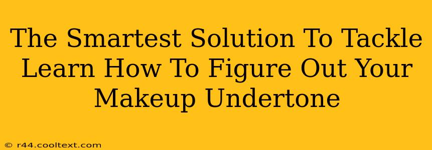 The Smartest Solution To Tackle Learn How To Figure Out Your Makeup Undertone