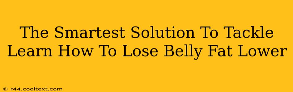 The Smartest Solution To Tackle Learn How To Lose Belly Fat Lower