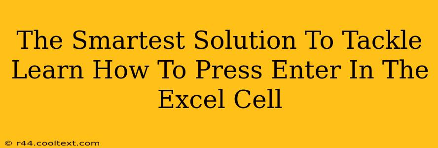 The Smartest Solution To Tackle Learn How To Press Enter In The Excel Cell