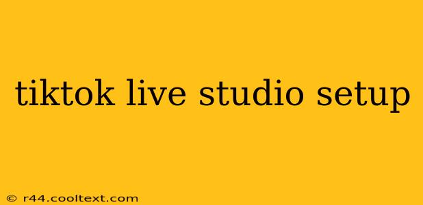 tiktok live studio setup