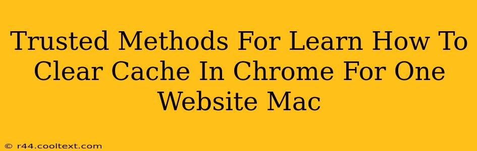 Trusted Methods For Learn How To Clear Cache In Chrome For One Website Mac