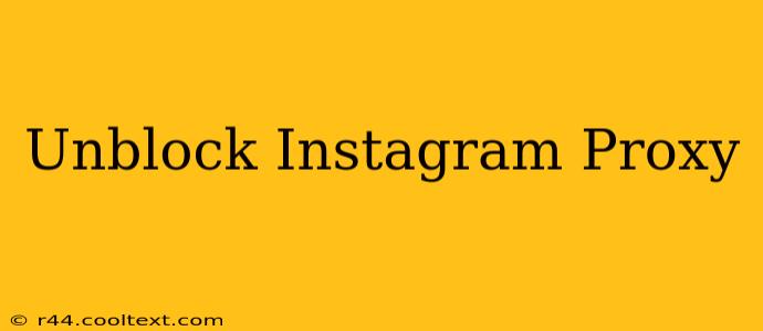 Unblock Instagram Proxy