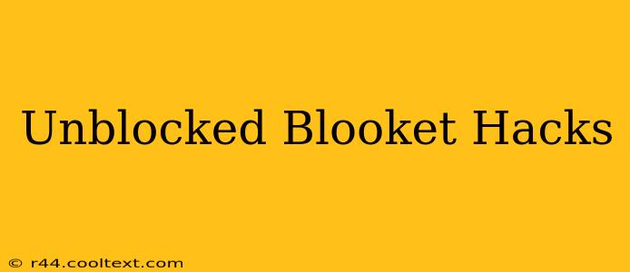 Unblocked Blooket Hacks