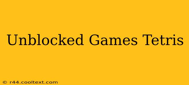 Unblocked Games Tetris