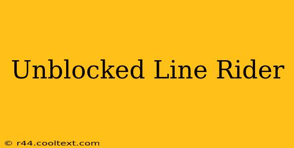 Unblocked Line Rider