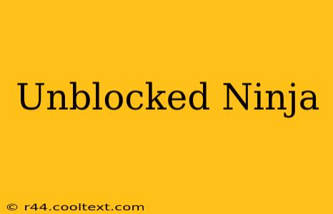 Unblocked Ninja