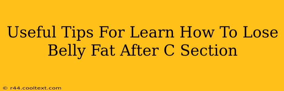 Useful Tips For Learn How To Lose Belly Fat After C Section